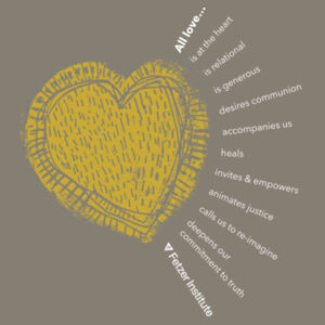 Allmade® Unisex Mineral Dye Organic Cotton Gold Heart Tee Design