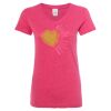 Women’s Glitter V-Neck T-Shirt Thumbnail