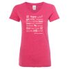 Women’s Glitter V-Neck T-Shirt Thumbnail